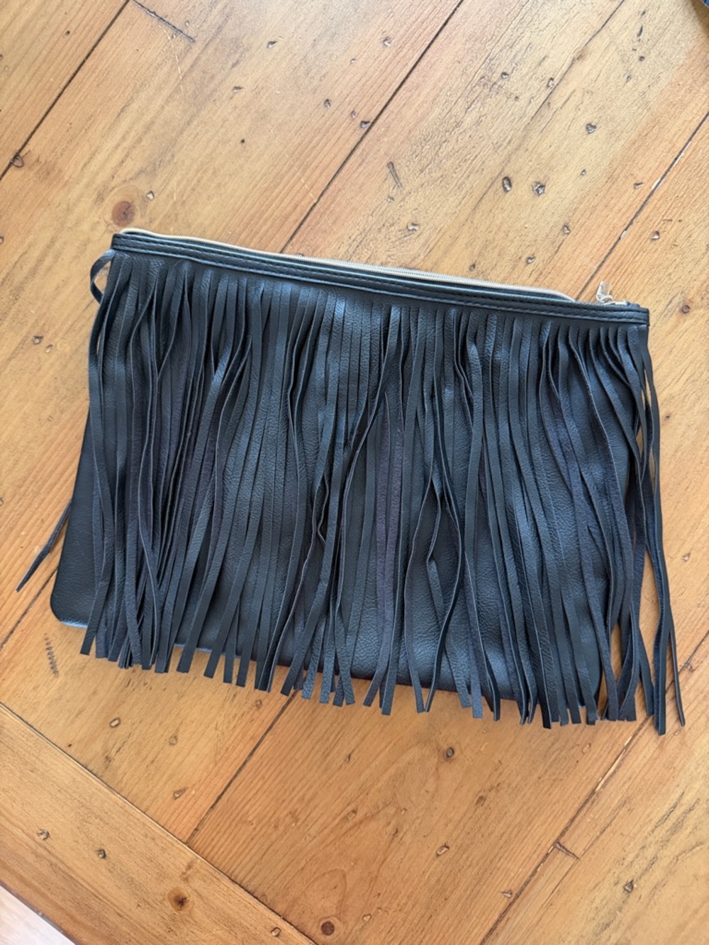 Bergdorf Goodman fringe clutch